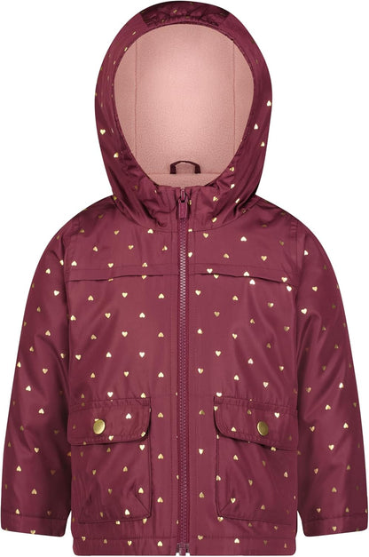 Carter's Toddler Girls Midweight Jacket, Warm, Hooded, Water-Resistant Winter Coat
