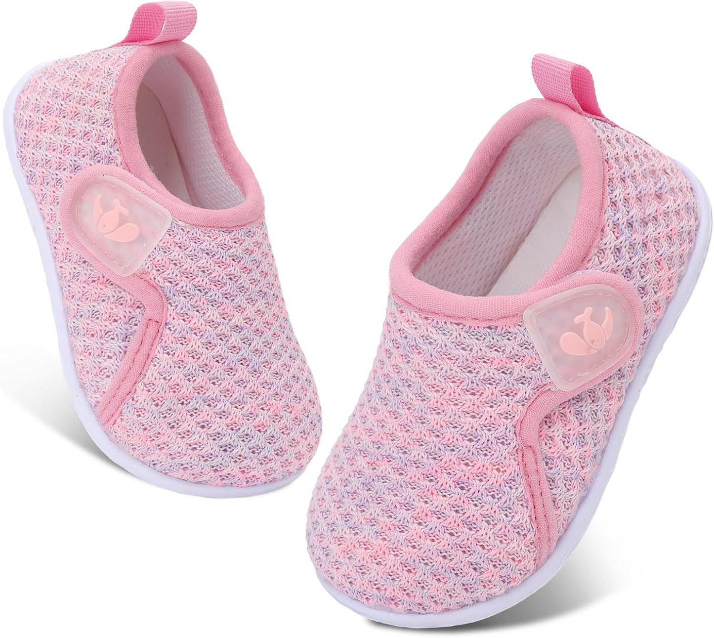 FEETCITY Baby Boys Girls First Walking Shoes Infant Sneakers Crib Shoes Breathable Lightweight Slip On Shoes