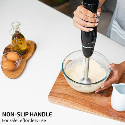 OVENTE Immersion Hand Blender, 300W Electric Handheld Portable Stick Mixer with 2 Mixing Speed and