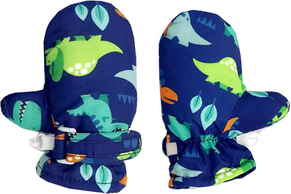 Toddler Gloves Kids Mittens Winter Warm Lined Fleece Gloves Waterproof Snow Baby Mitten for Boys Girls