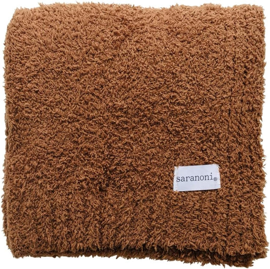 SARANONI Bamboni Luxury Baby Blanket | Plush Blanket for Infant Boys & Girls | Receiving Blanket