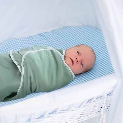 GLLQUEN BABY 3-Pack Baby Swaddle Sleep Sacks for Newborns 0-3 Months - Adjustable Infant Swaddle Blanket Wrap, Baby Essentials, Gray & Green Tone