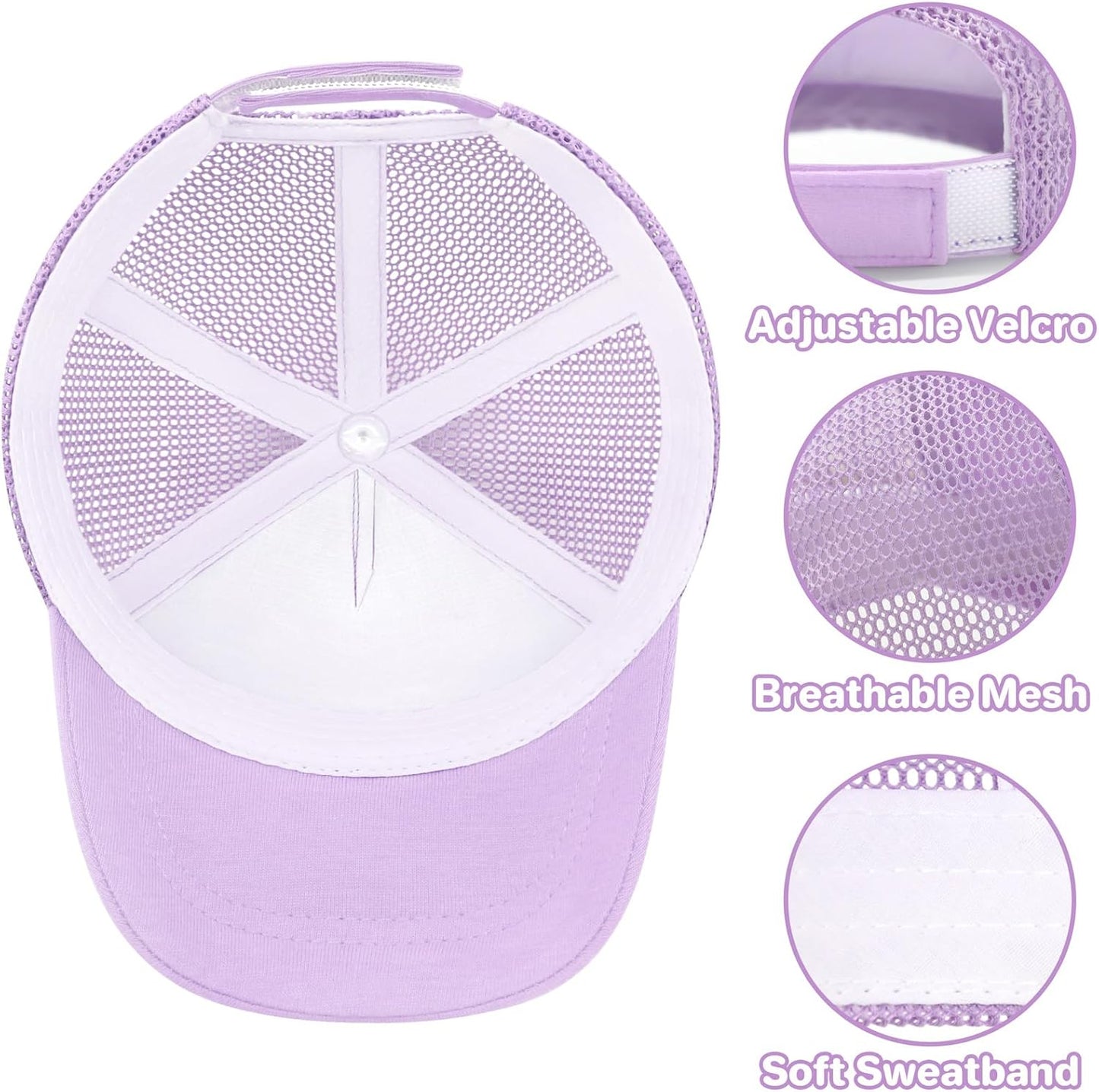 qikqik Baby Baseball Cap Toddler Baseball Hat with Mesh Infant Sun Hat UPF 50+ Baby Ball Cap Toddler Girl Hats Kids Hat Boys