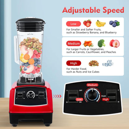 Blender 2L Automatic Smoothie Mixer Baby Food Blender 68oz Fruit Vegetables Juicer 2200W High-Speed