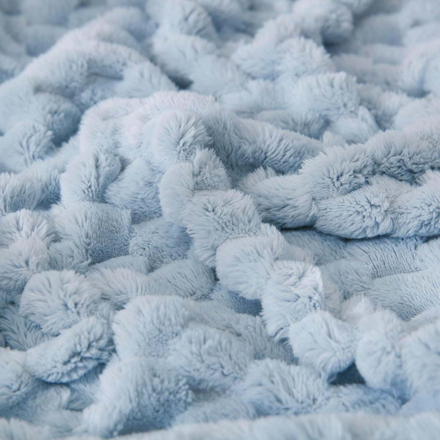 HOMRITAR Baby Blanket for Boys or Girls 3D Jacquard Fluffy Fuzzy Soft Warm Cozy Flannel Fleece Warm