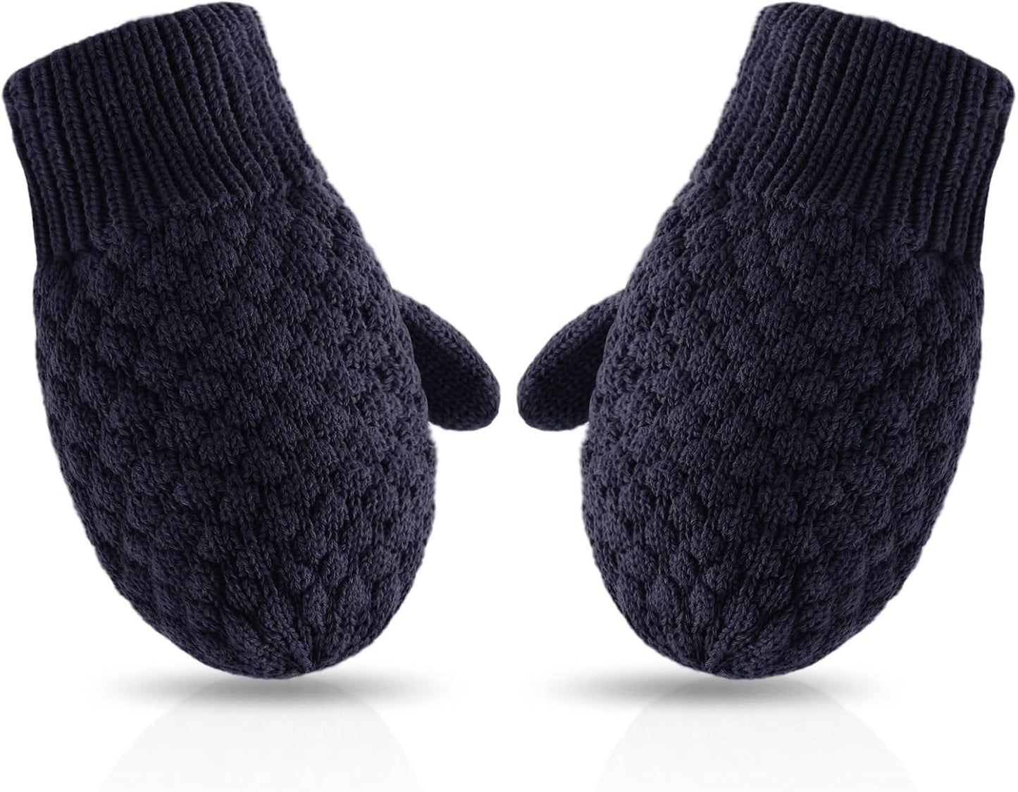 Baby Knit Mittens Toddler Boys Girls Gloves Winter Infant Newborn No Scratch Mitten 0-3 Years