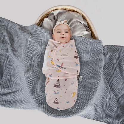 HOUSBAY Baby Swaddle Blanket Boy Girl,Super Soft Material Newborn Adjustable Swaddles 2-Way Zipper