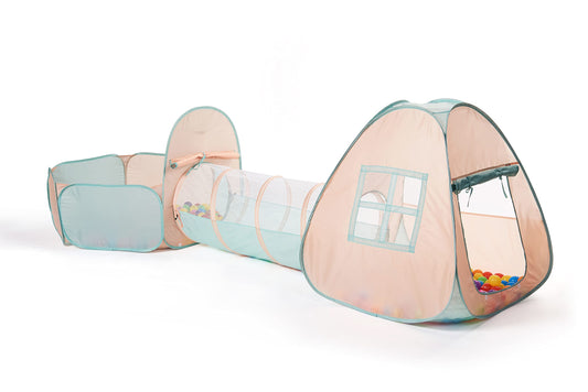 UTEX 3 in 1 Pop Up Play Tent with Ball Pit, Indoor/Outdoor Playhouse