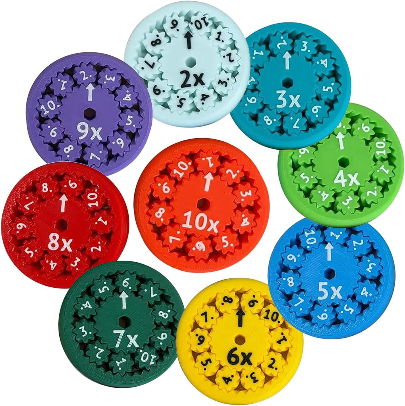Math Fidget Spinner,Number Round Math Fidget Spinner for Children, Learn Multiplication & Division (18)