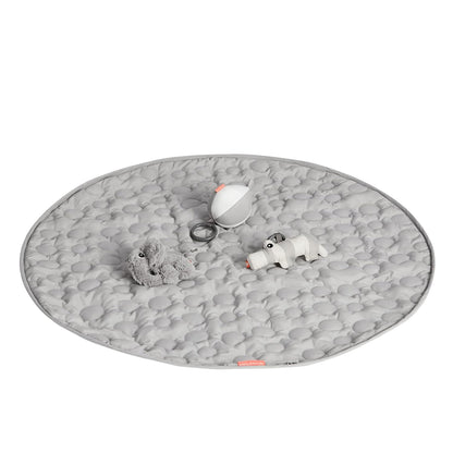 Done by Deer Activity Play Mat Deer Friends Grey - Baby Play Mat with 5 Toys for Sensory Stimulation and Early Development - Hang The Toys in 13 Different Positions on The Arches