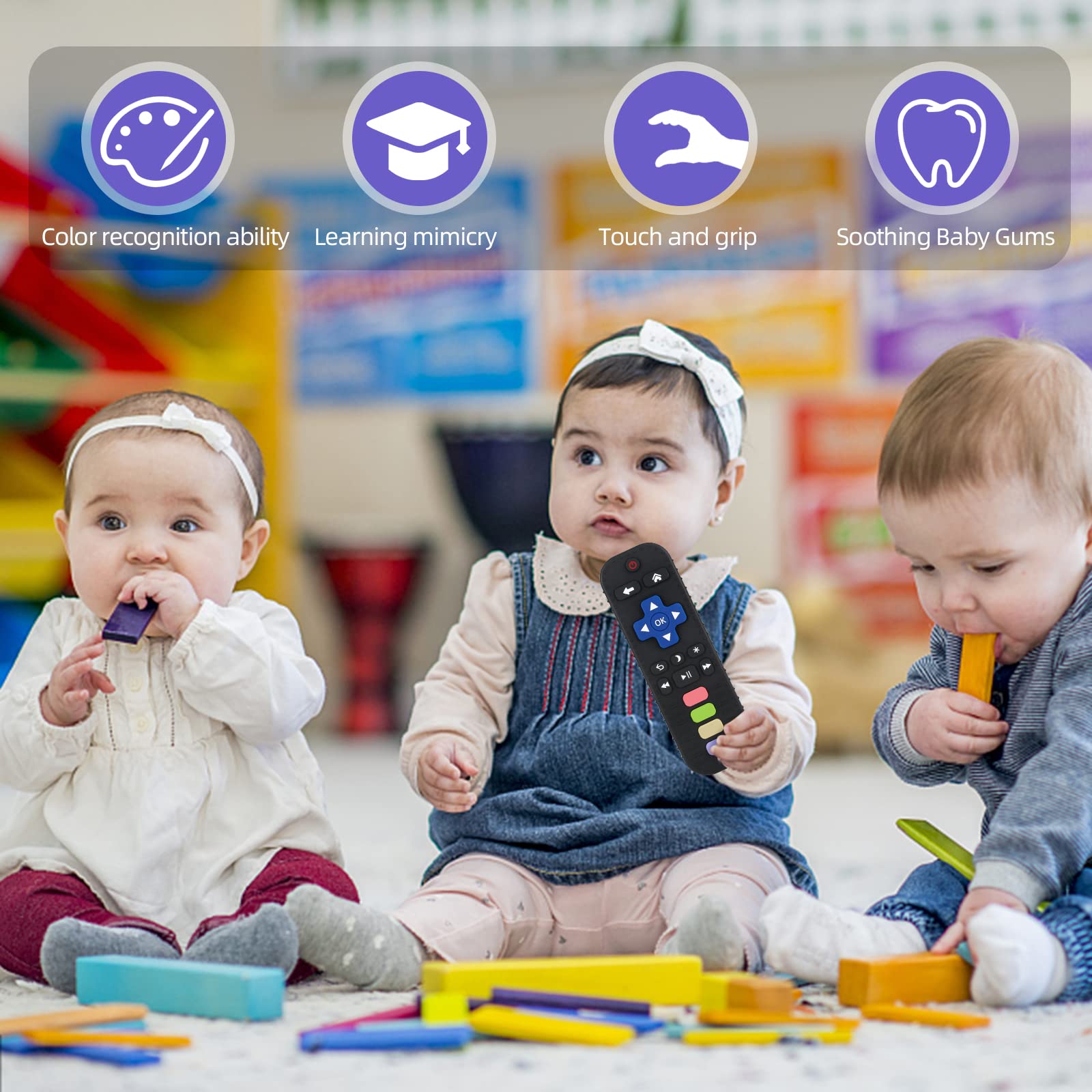 Chuya Baby Teether Toy Chew Toys for Babies 3-24 Months
