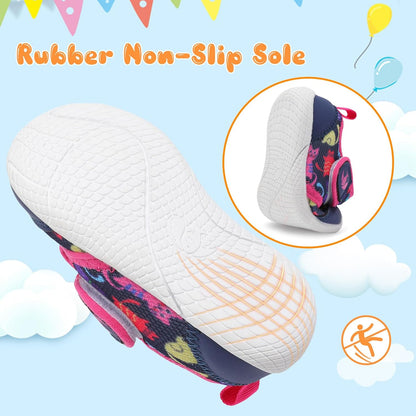 FEETCITY Baby First Walking Shoes Boys Girls Infant Sneakers Crib Shoes Breathable Lightweight Slip On Shoes