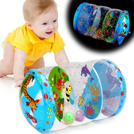 Crawling & Walking Baby Toys 6-12 Months Glowing Inflatable Rolling Toy