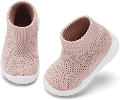 Engtoy Baby Shoes & Socks - Non-Slip Breathable Slippers with Soft Rubber Sole - Baby Boys & Girls Slip On Sneakers