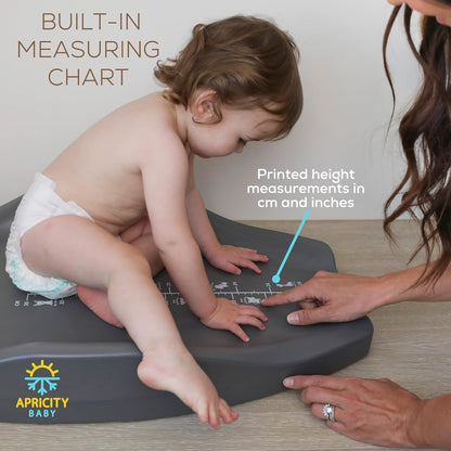Apricity Baby Changing Pod- Grey - Waterproof Non-Slip Changing Pad Easy-to-Clean Diaper Changing Station for Dresser Tops Large Portable Wipeable Changing Pad for Newborns to Toddlers Diaper Changer