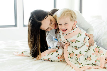 Little Unicorn Premium Quilted Throw | Super Soft, Multi-Layered Muslin XL Blanket| Great for Kids