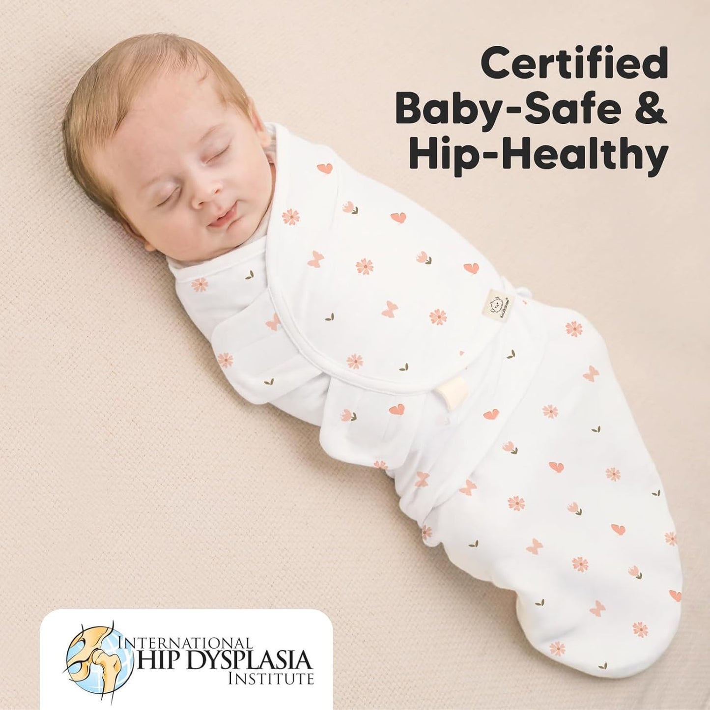 Baby Swaddle Sleep Sacks with Zipper - 3-Pack Swaddles for Newborns 3-6 Months, Infant, Baby Girls