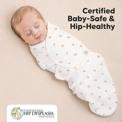 Baby Swaddle Sleep Sacks with Zipper - 3-Pack Swaddles for Newborns 3-6 Months, Infant, Baby Girls