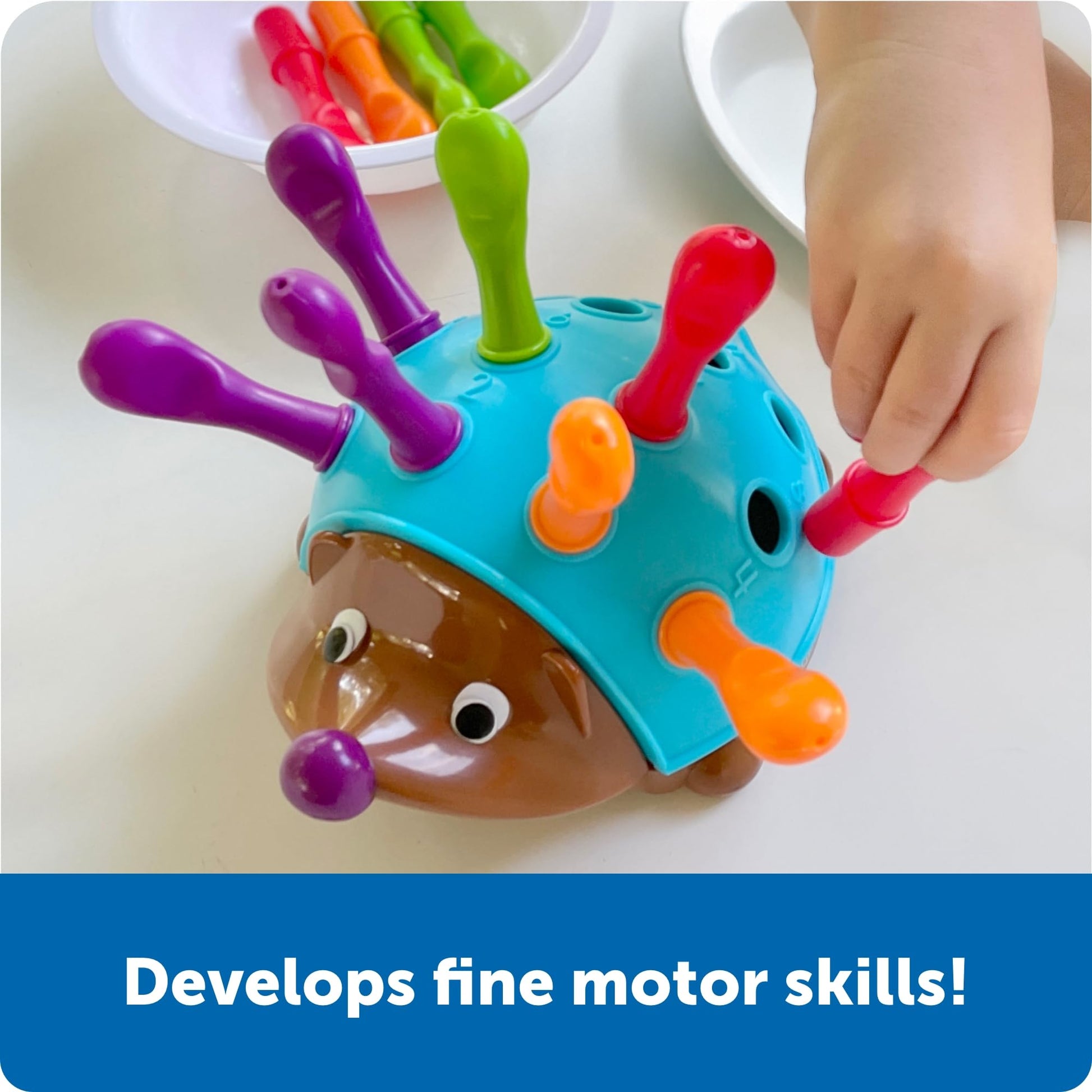 Learning Resources Spike The Fine Motor Hedgehog - Toddler Montessori Toys, Stacking Shape, Gifts