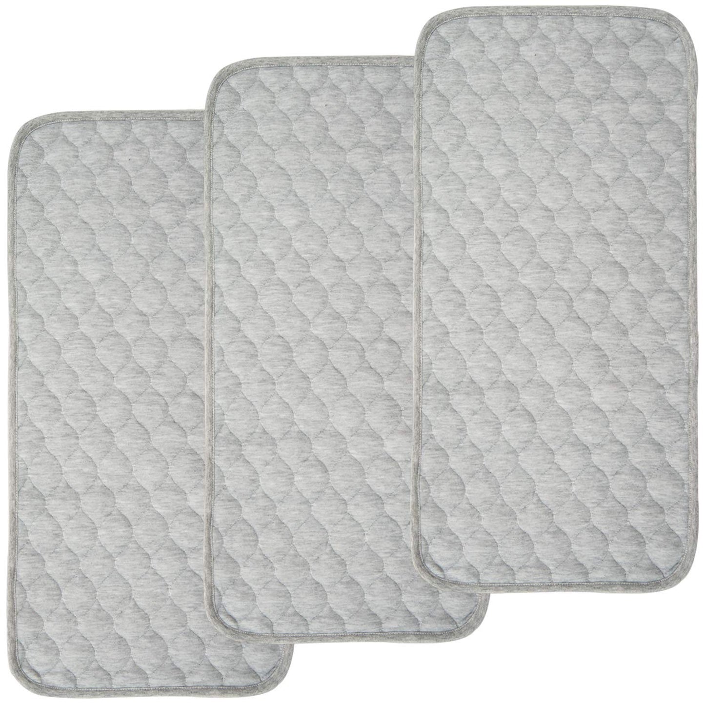 BlueSnail Quilted Thicker Waterproof Changing Pad Liners 3 Count(Gray 13??x 27??