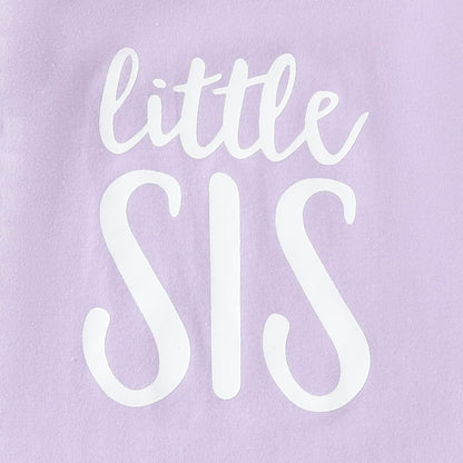 AMAWMW Newborn Baby Girl Little Sister Sleeper Gown Stripe Long Sleeve Nightgown Pajamas Gifts Stuff Essential Outfit