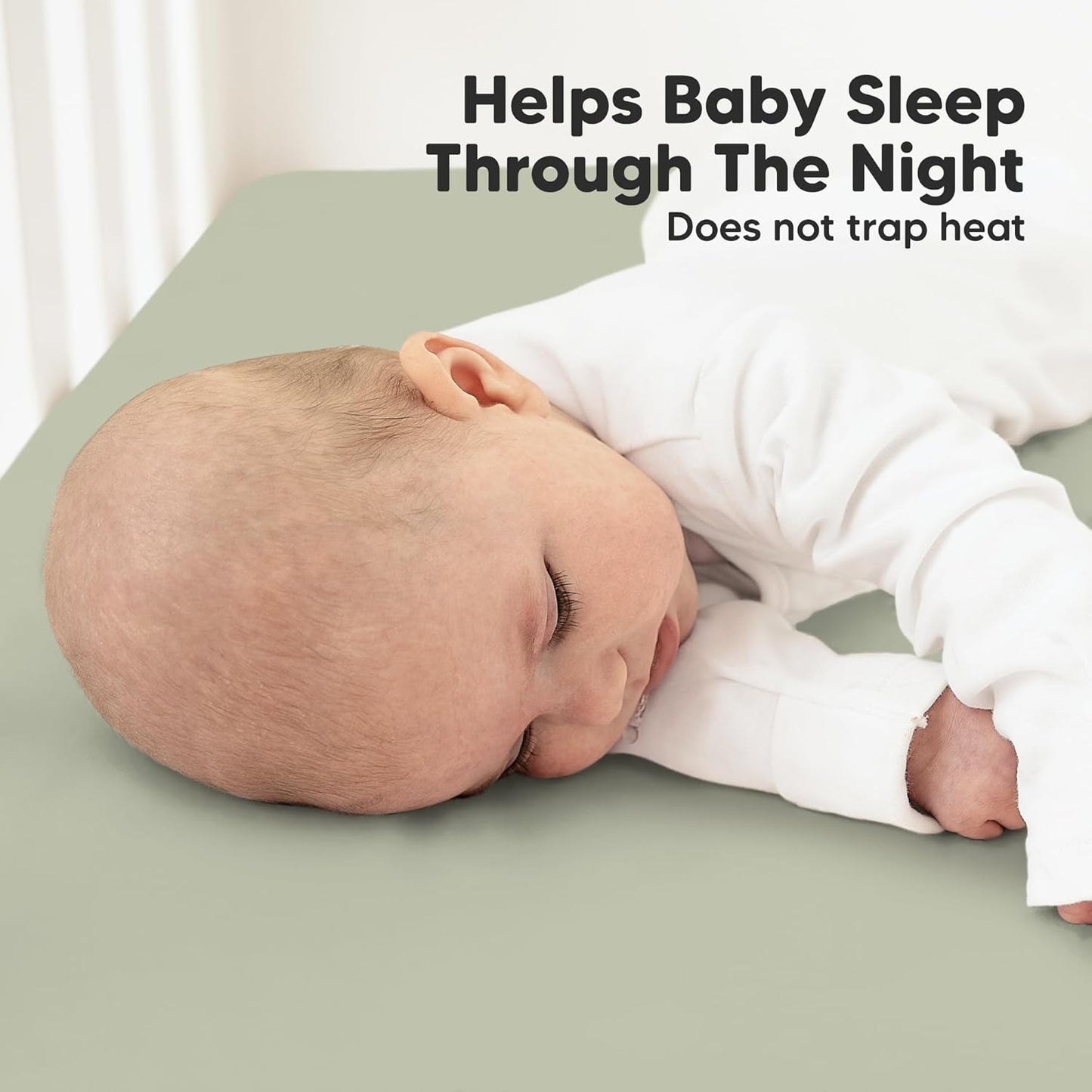 KeaBabies 2-Pack Organic Crib Sheets for Boys, Girls - 52x28 Fitted Crib Mattress Sheet Neutral