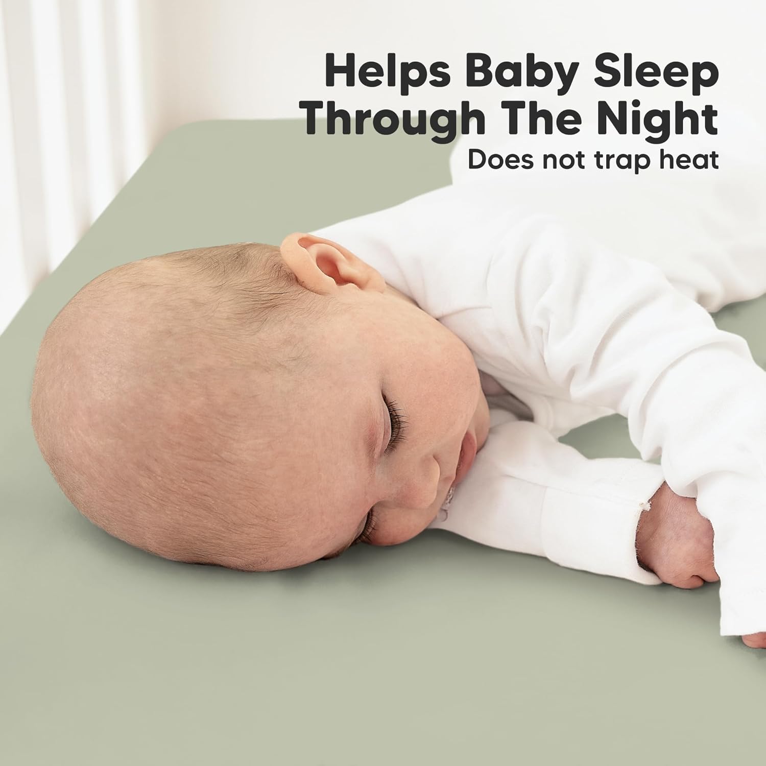 KeaBabies 2-Pack Organic Crib Sheets for Boys, Girls - 52x28 Fitted Crib Mattress Sheet Neutral