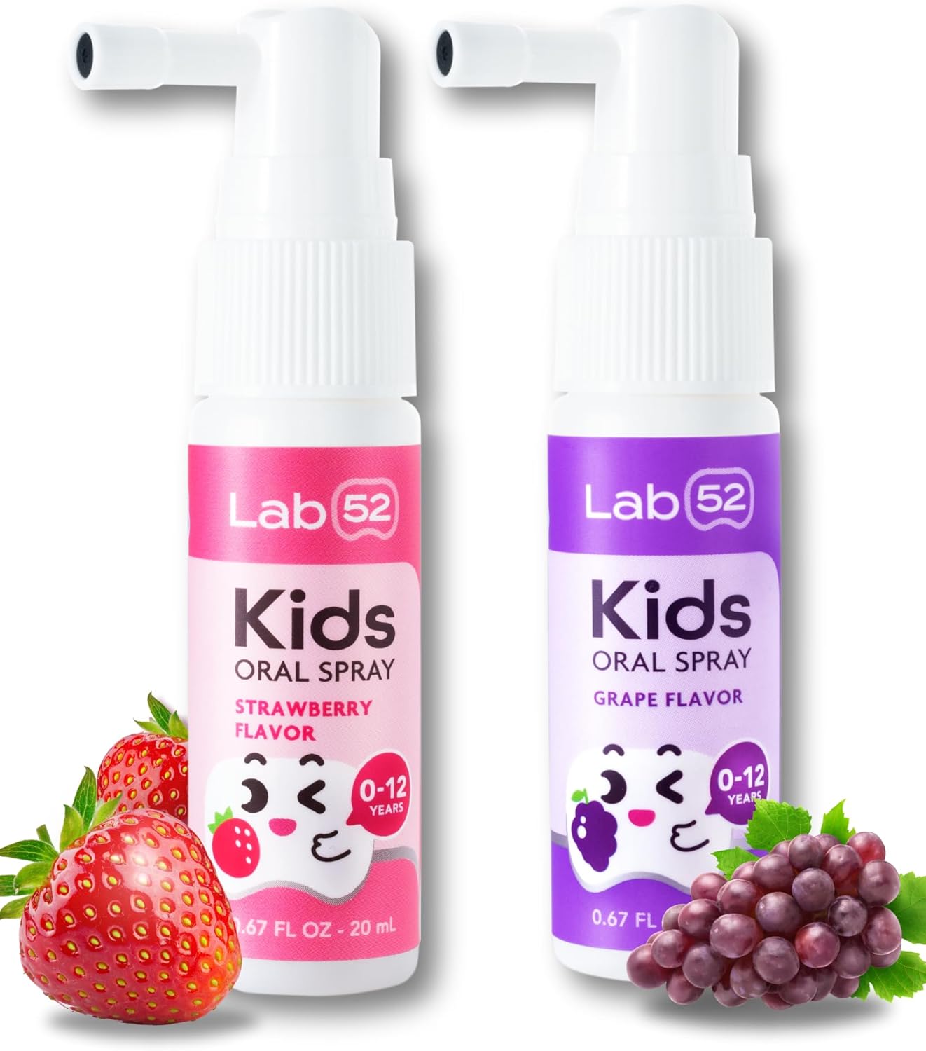 LAB52 Kids Oral Spray, Toddler Toothpaste Helper for Daily Oral Care and Fresh Breath, Children