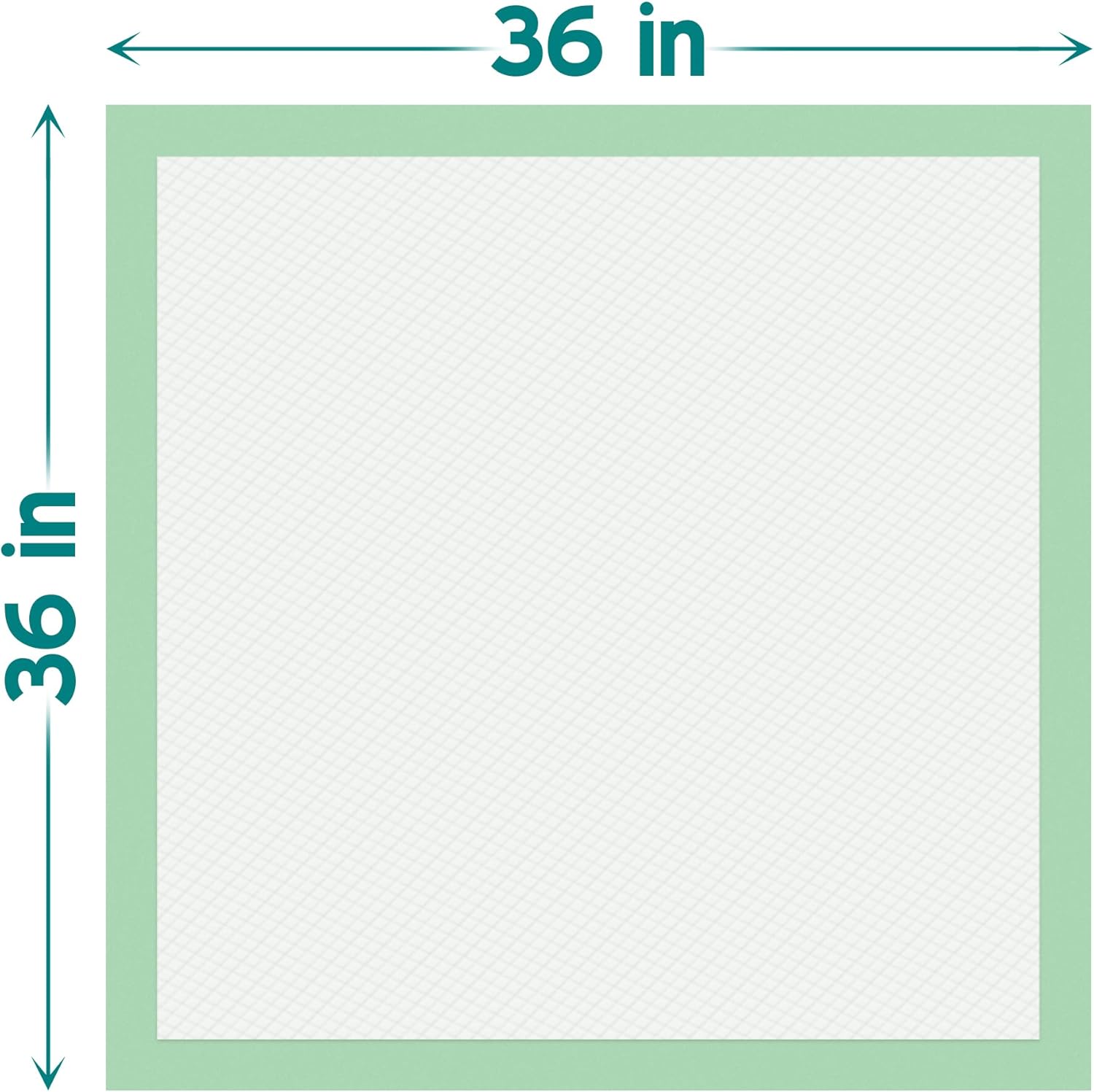Teal Elite Chucks Pads Disposable Adult 36 x 36, 50 Count - Extra Large Bed Pads Disposable Adult