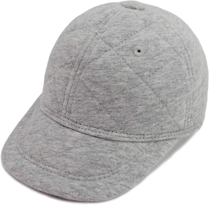 Keepersheep Baby Baseball Cap Infant Sun Hat, Cotton Knit with Soft Brim, Adjustable Soft Newborn Toddler Cap