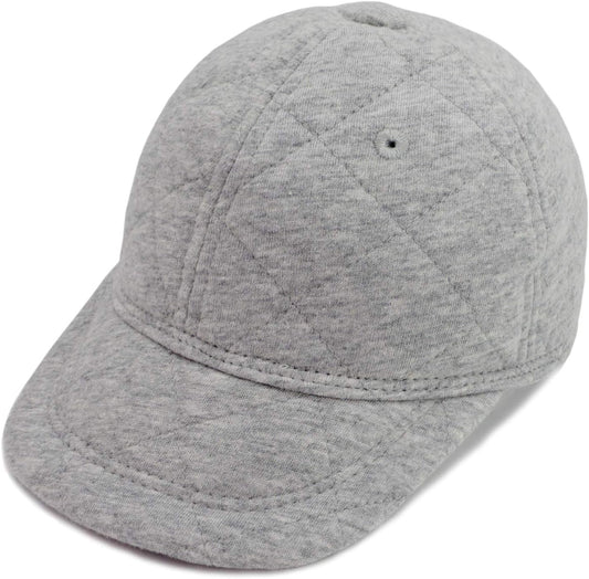 Keepersheep Baby Baseball Cap Infant Sun Hat, Cotton Knit with Soft Brim, Adjustable Soft Newborn Toddler Cap