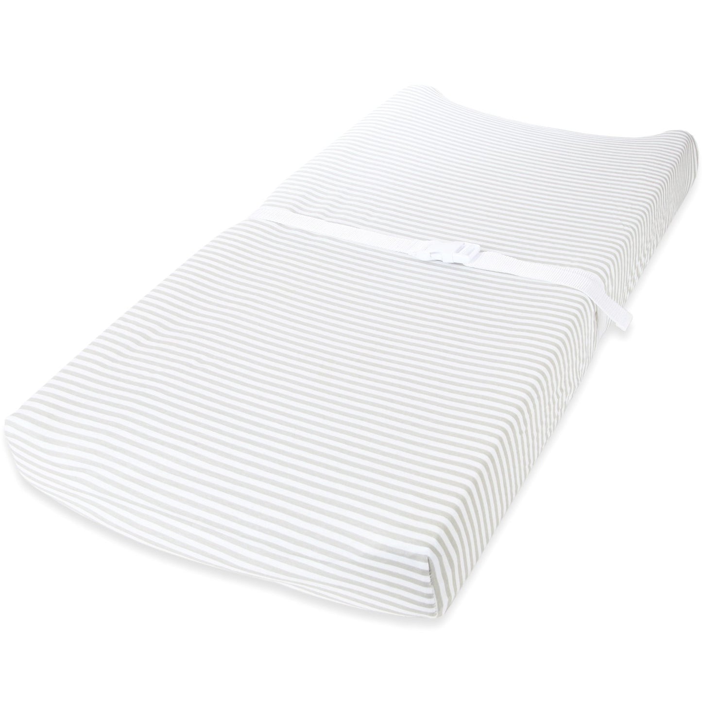 Cuddly Cubs Changing Pad Covers ??2 Pack ??Snuggly Soft Plush Cotton Changing Table Covers for Boy, Girl ??Fits Perfectly on Summer Infant and Other 16 x 32 Baby Changing Table Pads ??Grey Stripes