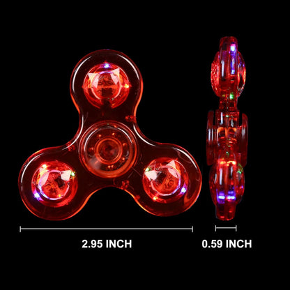 SCIONE LED Fidget Spinners, Light Up Sensory Fidget Toys for Kids, Glow in The Dark Toys for Kids 4-8-12, ADHD Anxiety Stress Relief Toys for Adults, Halloween Classroom Prizes Return Gifts for Kids