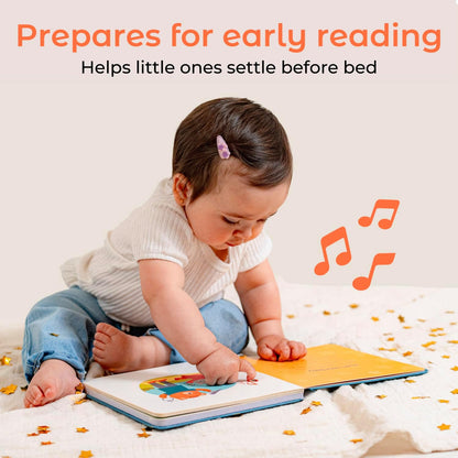 Cali's Books Twinkle Twinkle Little Star – USB-C Rechargeable Musical Book for 1-Year-Old | Sound Book for Toddlers 1-3 with Bedtime Lullabies – Nursery Rhymes Musical Book