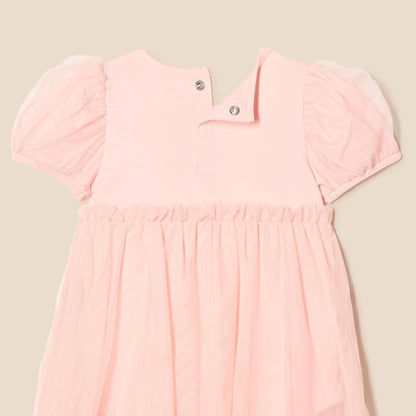 Amazon Essentials Baby Girls' Tulle Bodysuit Dress