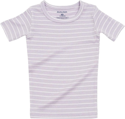 AVAUMA Stripe Pattern Baby Boys Girls Pajama Set Kids Toddler Snug fit Ribbed Sleepwear pjs for Daily Life Style