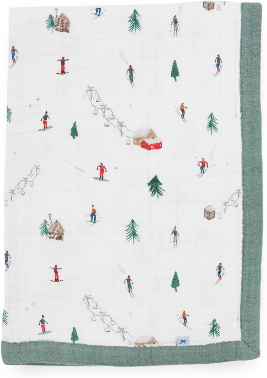 Little Unicorn Newborn Receiving Quilt | Ultra- Soft, Multi-Layered Muslin Fabric | Gift for