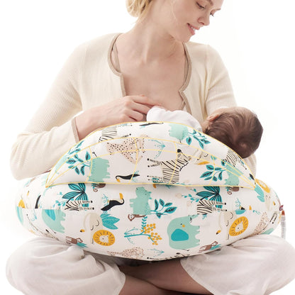 Momcozy Pioneering Safety Fence Nursing Pillow for Breastfeeding- Wider Feeding Pillows for More