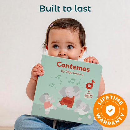 Cali's Books Spanish Count - Nursery Rhymes Sound Book for Babies and Toddlers 1-3, Baby Book with Songs for Kids, Educational Song Learning Toys, Libros en Espanol para ninos (Contemos)