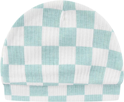 Baby Hat and Mittens Set Cotton Newborn Baby Hats Caps for Boys and Girls, 0-6 Months