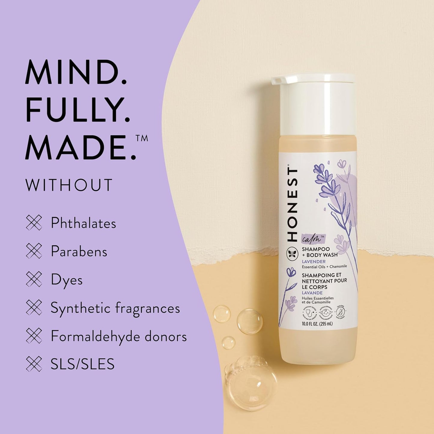 The Honest Company 2-in-1 Cleansing Shampoo + Body Wash | Gentle for Baby | Naturally Derived