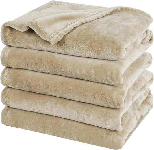 PHF Oversized King Fleece Blanket 120"x120", No Shed No Pilling Big Soft Blanket, Extra Large 10'x