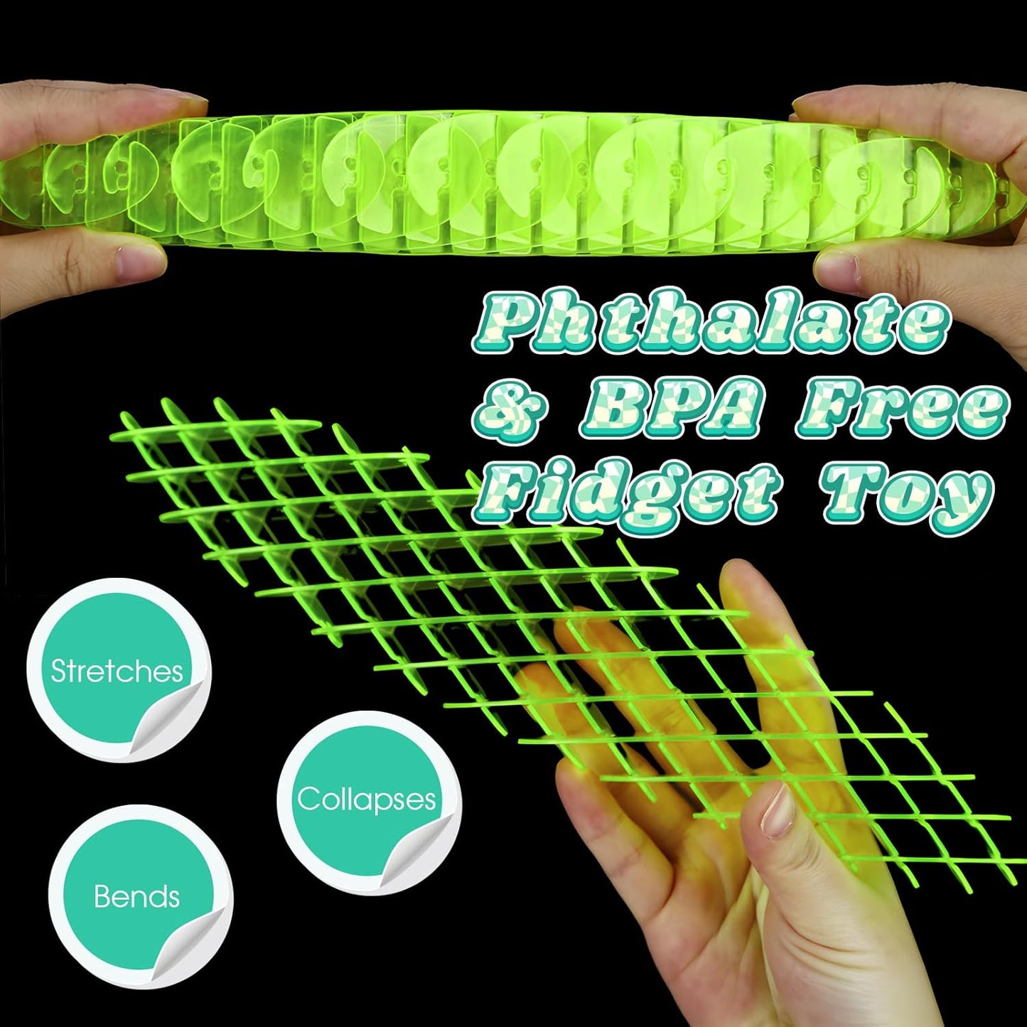 Fidget Worm Toy｜Sensory Slug Fidget Toy｜Funny Pocket Fidget Toy｜Fidget Toy for Kids&Adults｜Resistance Fidget Toy Anxiety&Stress Relief Toys