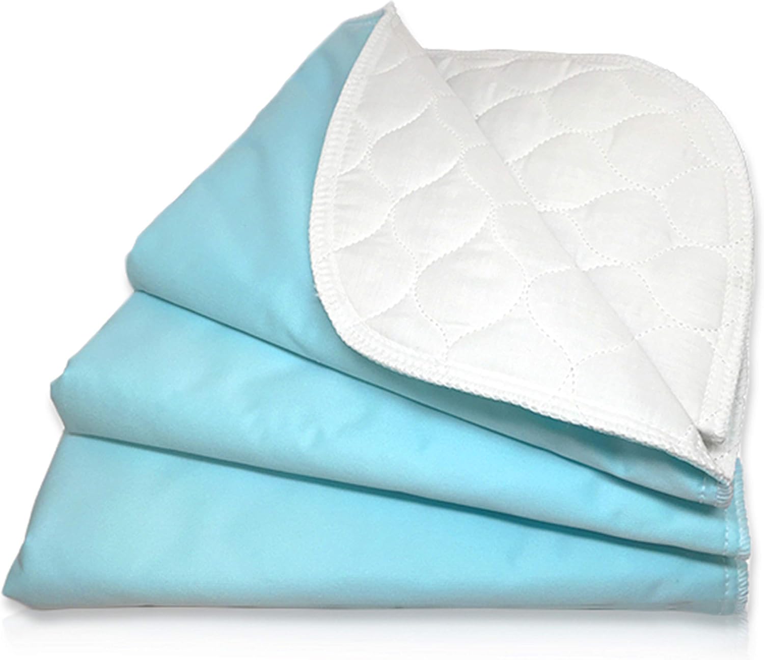 RMS Ultra Soft 4-Layer Washable and Reusable Incontinence Bed Pad - Waterproof Bed Pads, 18"X24" (3