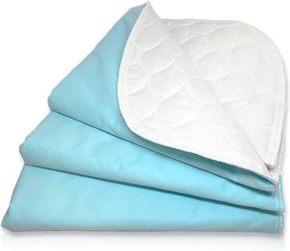 RMS Ultra Soft 4-Layer Washable and Reusable Incontinence Bed Pad - Waterproof Bed Pads, 18"X24" (3