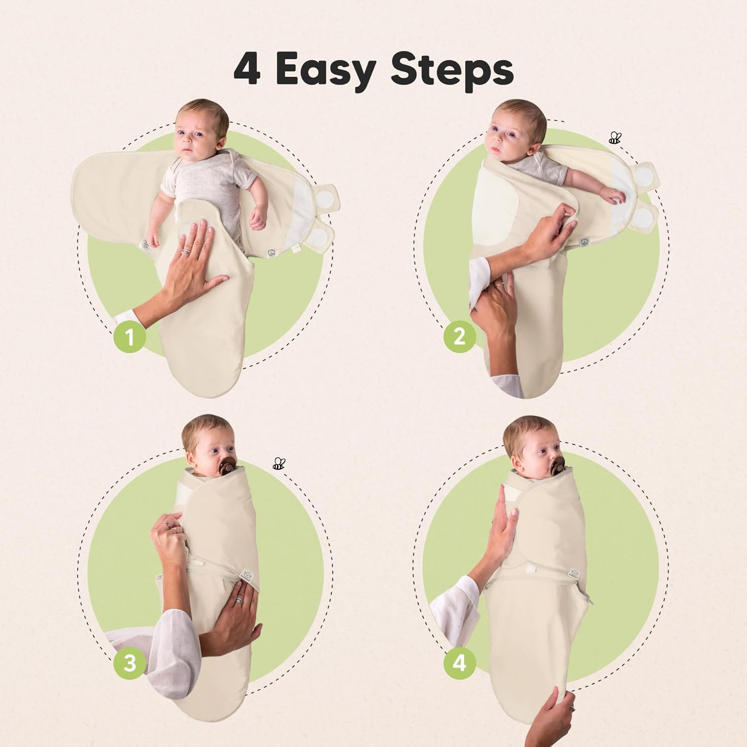 Baby Swaddle Sleep Sacks with Zipper - 3-Pack Swaddles for Newborns 0-3 Months, Infant, Baby Girls