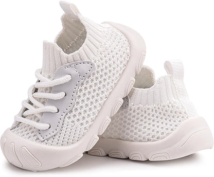 Charrost Toddler Baby Girl Boy First Walking Shoes Checkered Sneakers Sizes 3/4/5/6/7/8T. Soft, Cute,Flexible for First Walkers. Non-Slip, Slip On, Wide Toe Box Indoors Outdoors