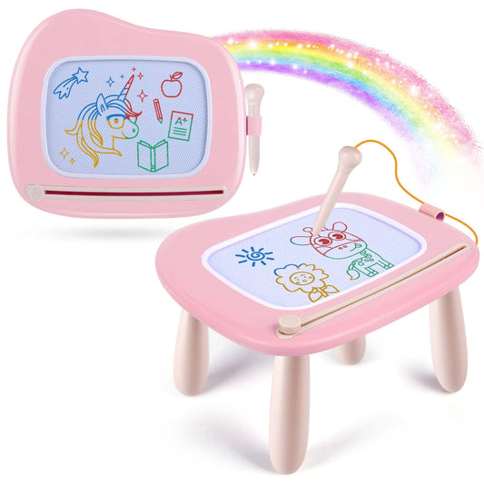 Smasiagon Magnetic Drawing Board for Kids, Toddler Toys for 1-2 Year Old Girl, Portable Doodle