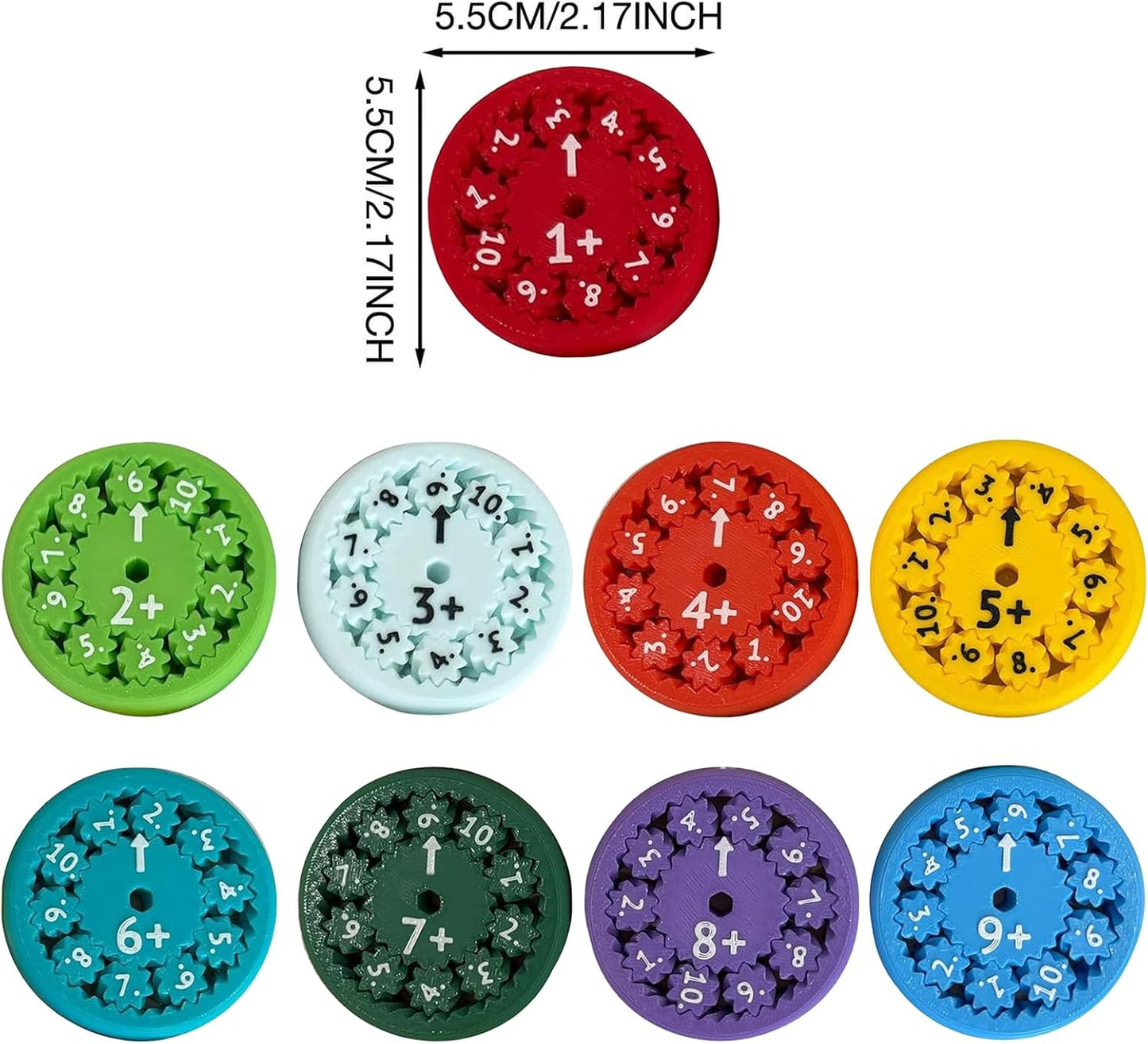 Math Fidget Spinner,Number Round Math Fidget Spinner for Children, Learn Multiplication & Division (9)