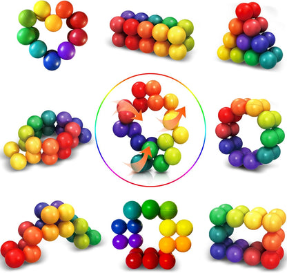 Sensory Fidget Toys for Kids Toddler Boys, Autism Figette Ball Autistic ADHD Cool Desk Toy, Calm Down Travel Airplane Essentials Toys for Age 3-12 Year Old (8pc)